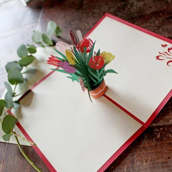 Colourful Tulips Card