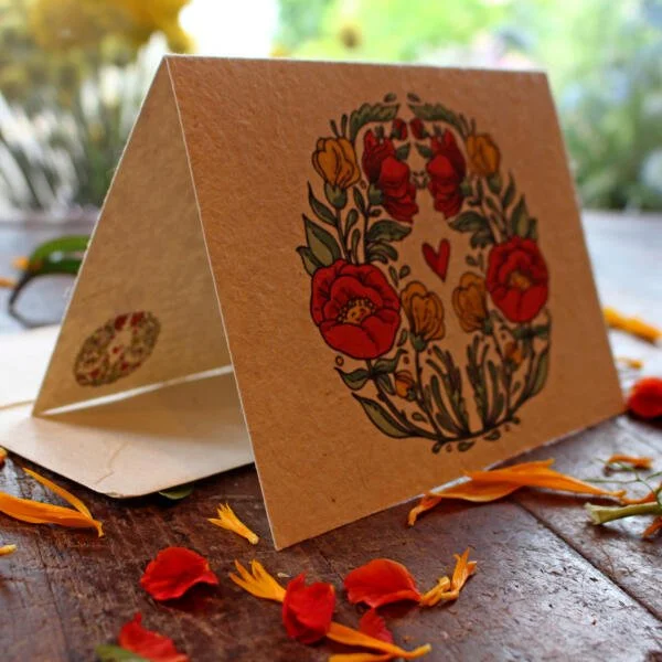 Plantable Art Deco Flower Card - Image 2