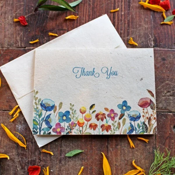 Plantable Thank You Card